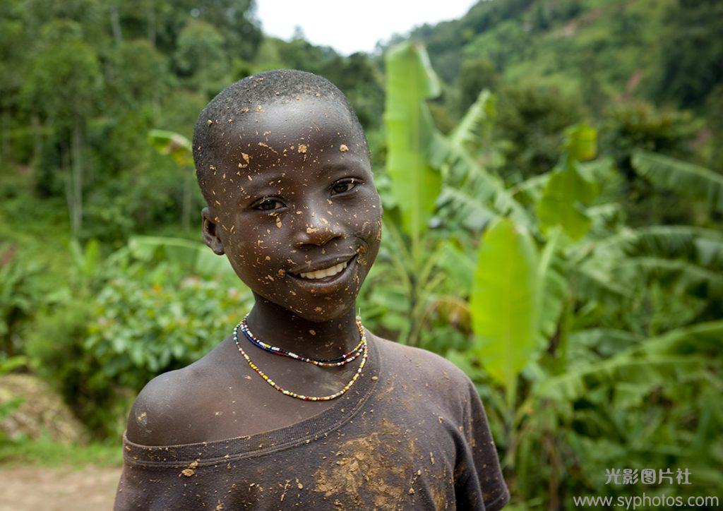 Batwa Tribe Kid In Cyamudongo Village  - Rwanda