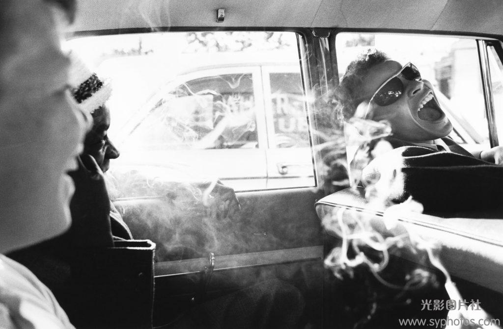 Boys Smoking in Car, Westchester Reform School, 1963